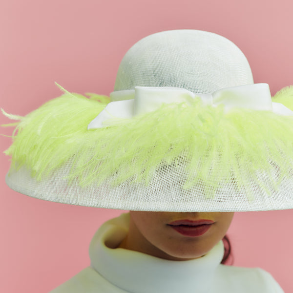 Chavasse Yellow Feather Picture Hat