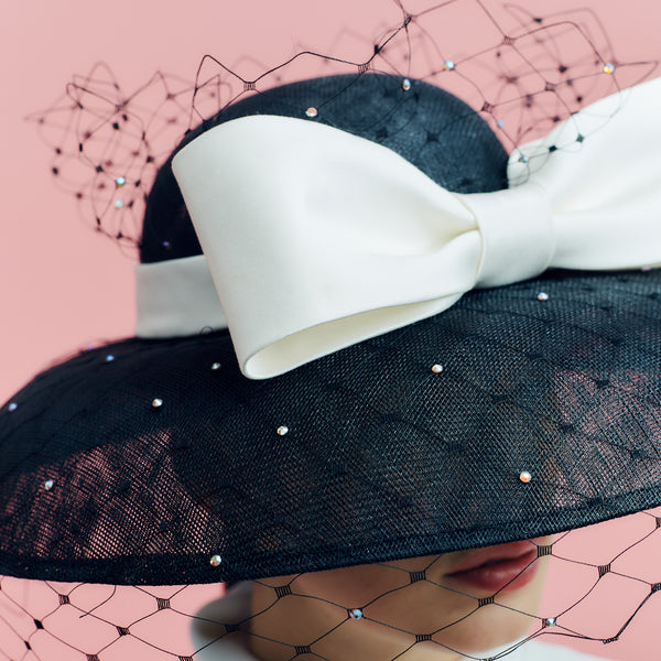 Hepburn Black and White Picture Hat