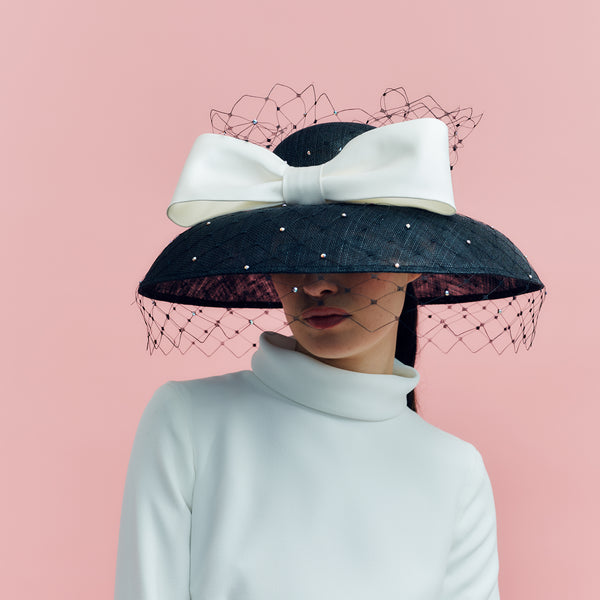 Hepburn Black and White Picture Hat