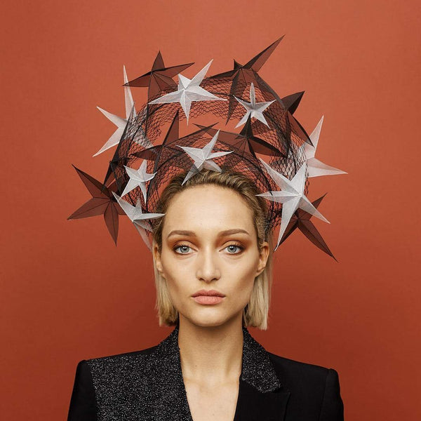 Starburst Headpiece - Awon Golding Millinery Bridal