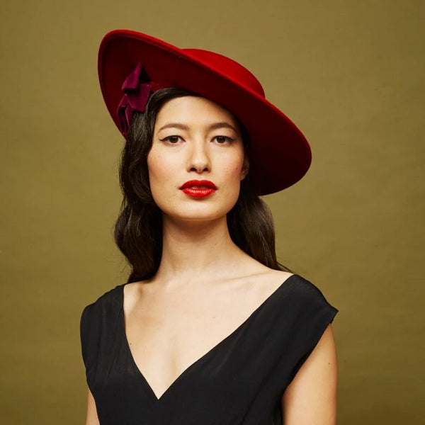 Florence Boater - Awon Golding Millinery