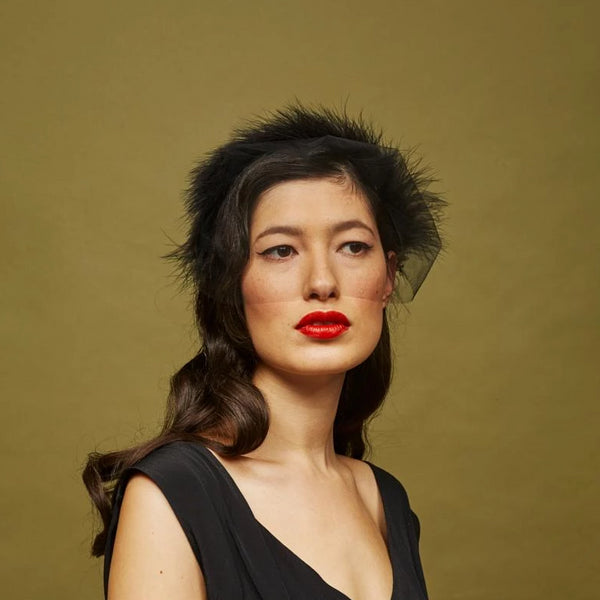 Osler Black Veil - Awon Golding Millinery