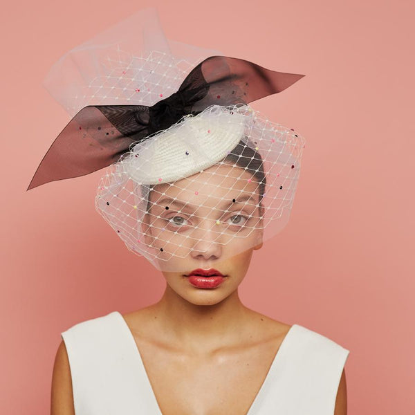 Lumi - Veiled Beret by Awon Golding Millinery