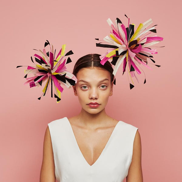 Spectra Feather Pom Pom Headpiece