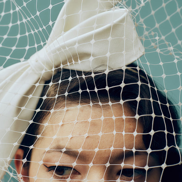 Damask Veiled Headpiece