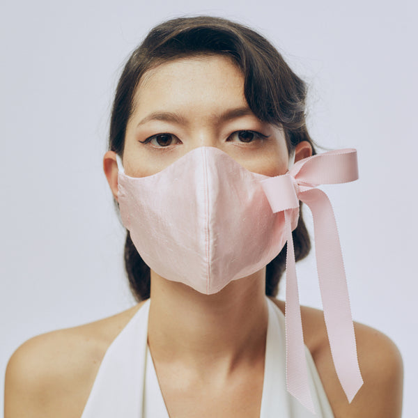 Silk Face Mask - Light Pink