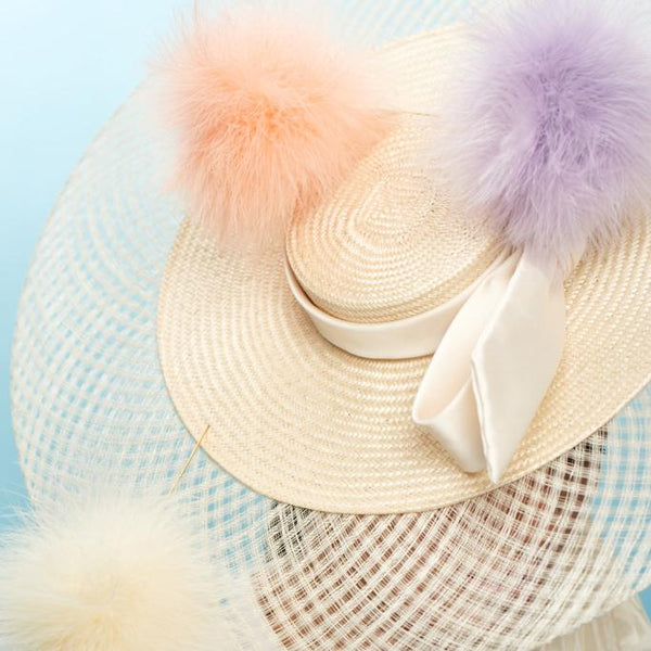 Dreamlover Boater - Awon Golding Millinery