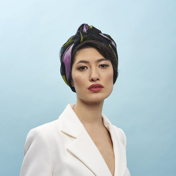 Tear Drop Turban - Awon Golding Millinery