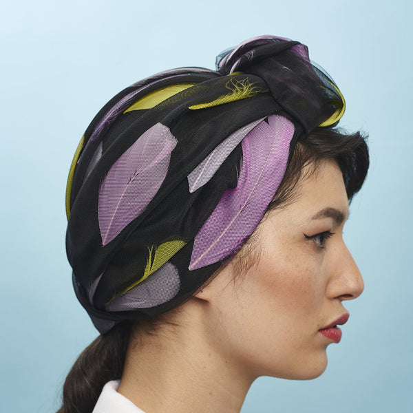 Tear Drop Turban - Awon Golding Millinery