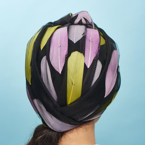 Tear Drop Turban - Awon Golding Millinery