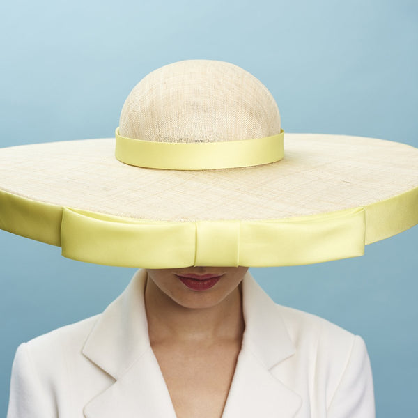 Spanish Harlem Hat Yellow - Awon Golding Millinery