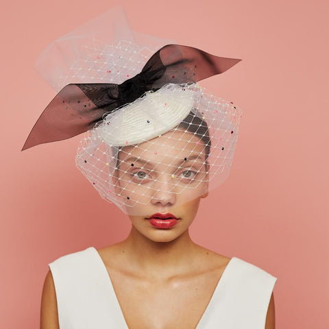 Lumi - Veiled Beret by Awon Golding Millinery 
