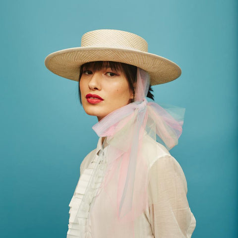 Picnic boater - Awon Golding Millinery 