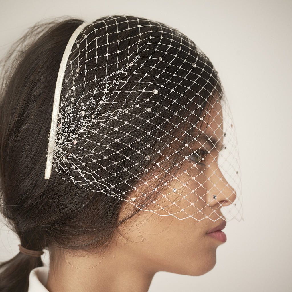 Starlight Crystal Veil - Awon Golding Millinery Bridal
