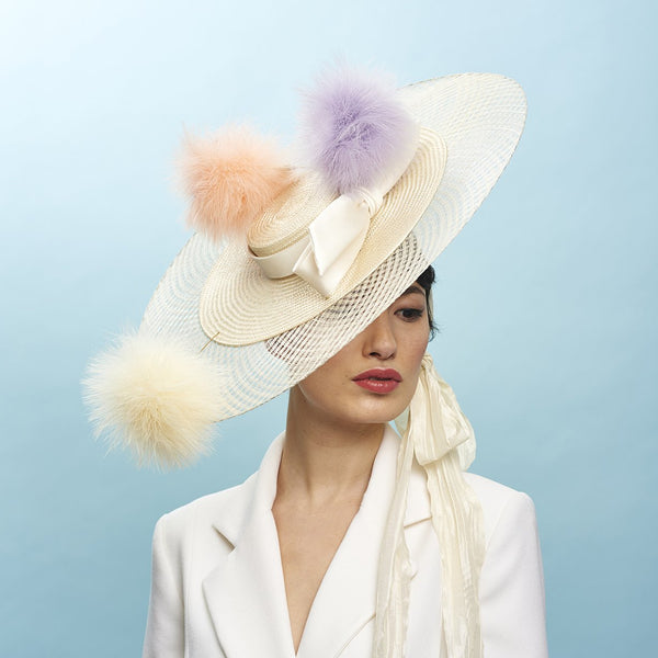 Dreamlover Boater - Awon Golding Millinery