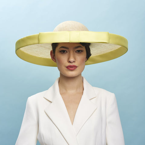 Spanish Harlem Hat Yellow - Awon Golding Millinery 